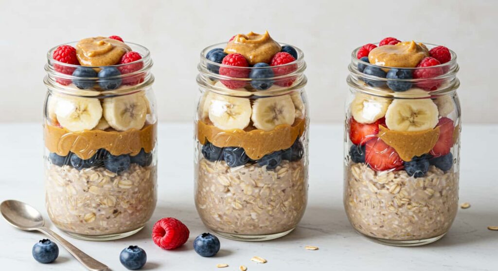 Overnight Oats with Chia and Fruit